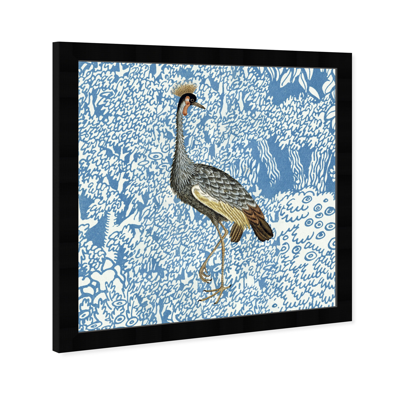 Bird Pose 2 by Oliver Gal, 32" H x 32" W x 0.5" D, Black