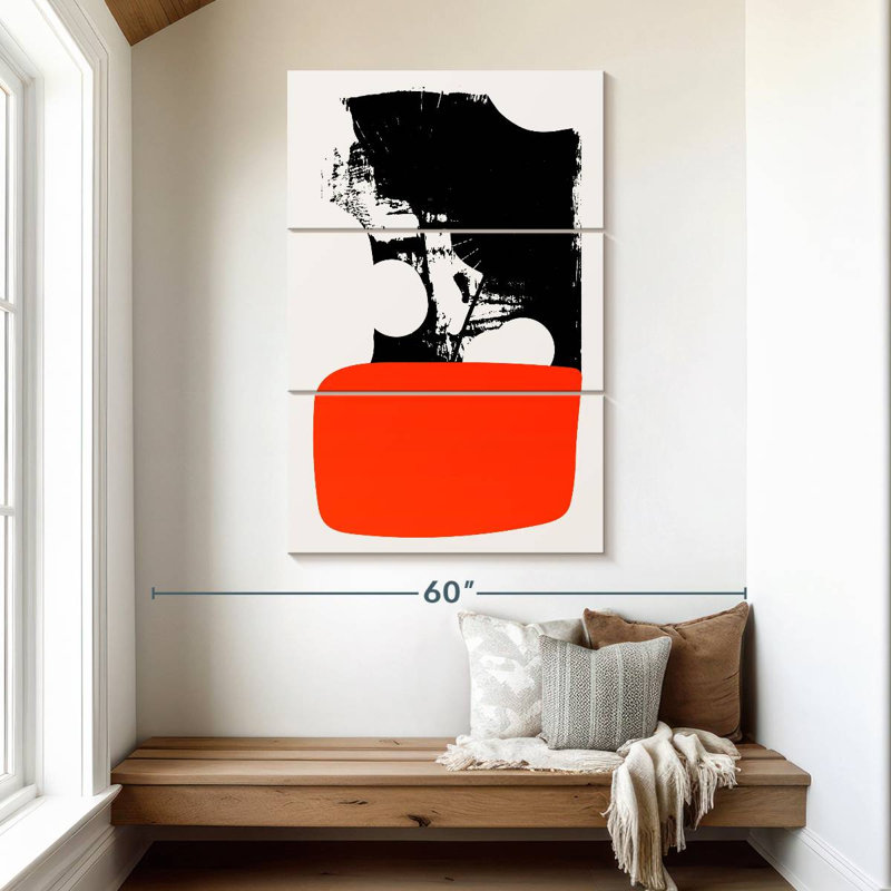 Avery Abstracta Orange, 50" H x 32" W