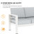 Alturas Lakieshia 73" Wide Outdoor Loveseat with Cushions-1358887185