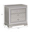 Isabelle 2-Drawer Nightstand With USB Ports-1030049735