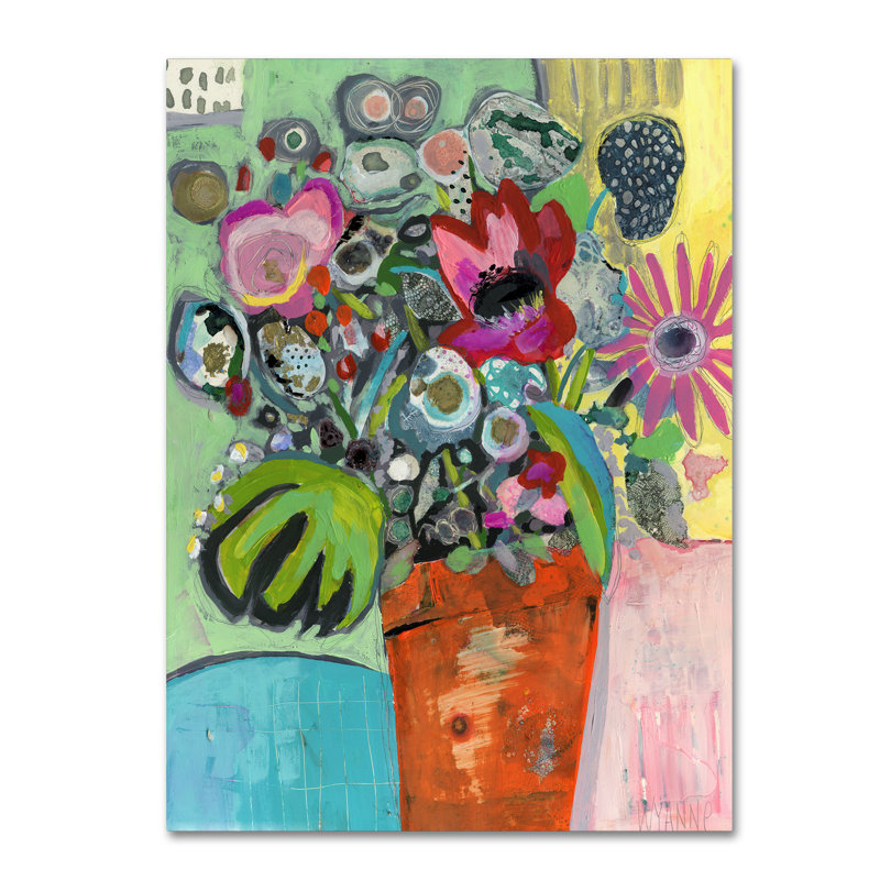 Berkley «French Flowers», reproduction sur toile tendue, H 19 po x l 14 po
