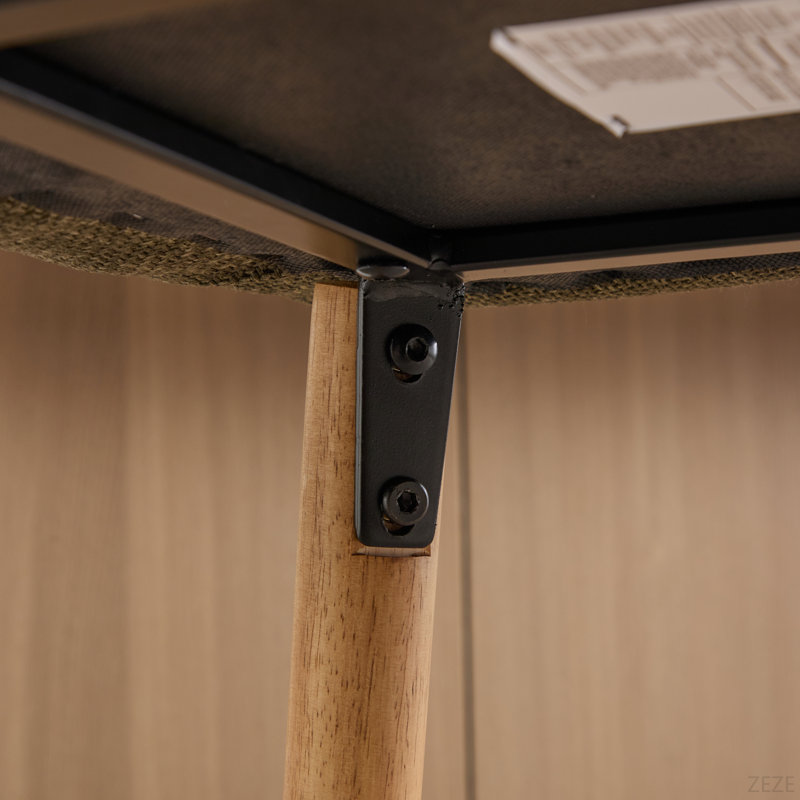 Ensemble de 2 tabourets de bar modernes avec îlot de cuisine avec dossier, accoudoirs, repose-pieds et pieds en bois massif