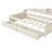 Twin Bed Frame With Side Compartments, Two Drawers And Charging In Creamy White Compartments Drawers, Included-182103602