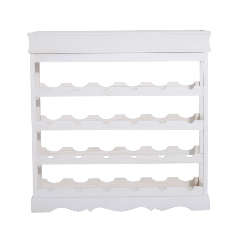 Georgetta Floor Wine Bottle Rack, White