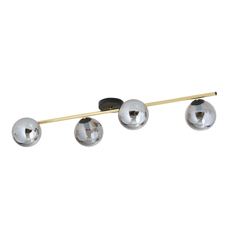 Woehler 4 - Light Dome Chandelier, Black, Grey