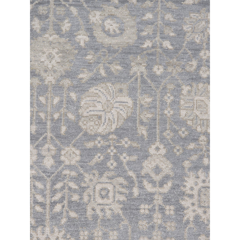 Oushak Blue Wool Area Rug