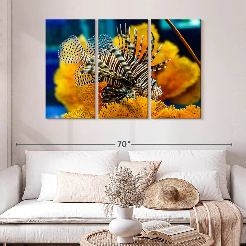 Saltwater Fish, 32" H x 50" W
