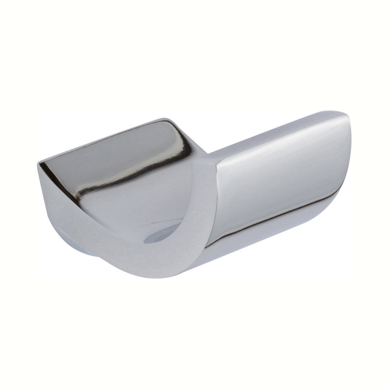 Cinu Wall Mount Single Robe Hook, Polished Chrome