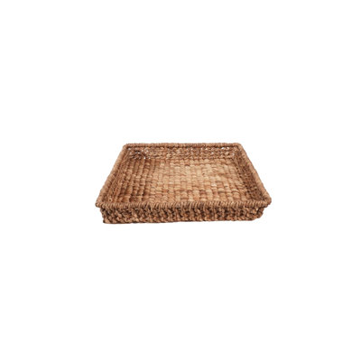 Plateaux carrés en jacinthe d'eau Alfrida