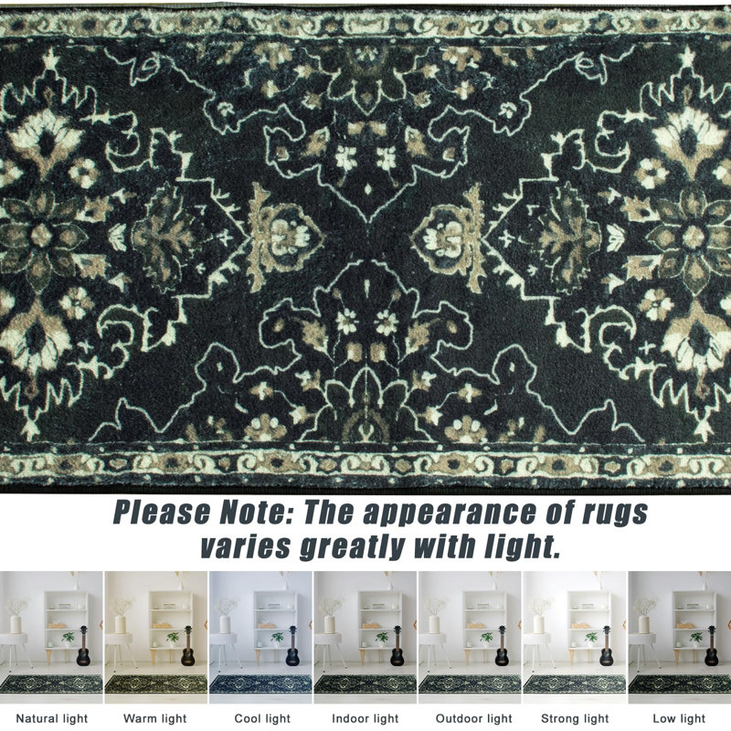 Tapis de cuisine antidérapant et lavable 2 pièces