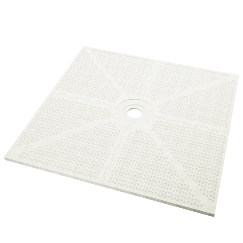 Plateau incurvé TruGard x 48 po - (bonde centrale)