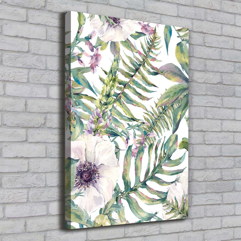 Tropical Leaves - Wrapped Canvas Print