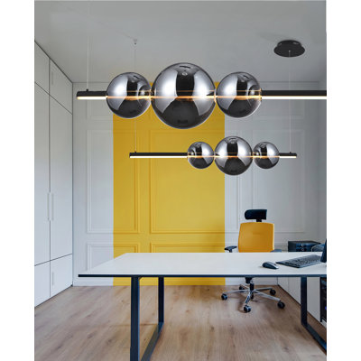 Sandra 2 - Light Black LED Unique/Statement Pendant