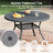 4-Person Aluminum Round Patio Dining Table-114986184-107190700