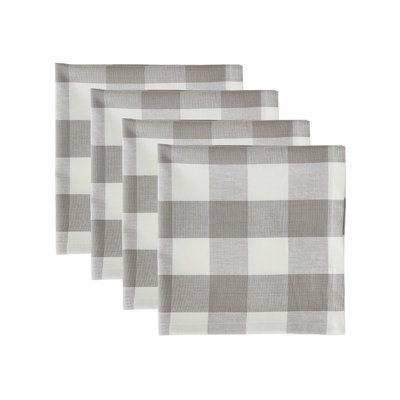 Check Napkin Set/4