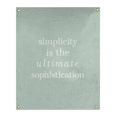 Tapisserie à citation simple et sophistiquée en polyester