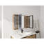 Armoire de salle de bain avec miroir et rangement