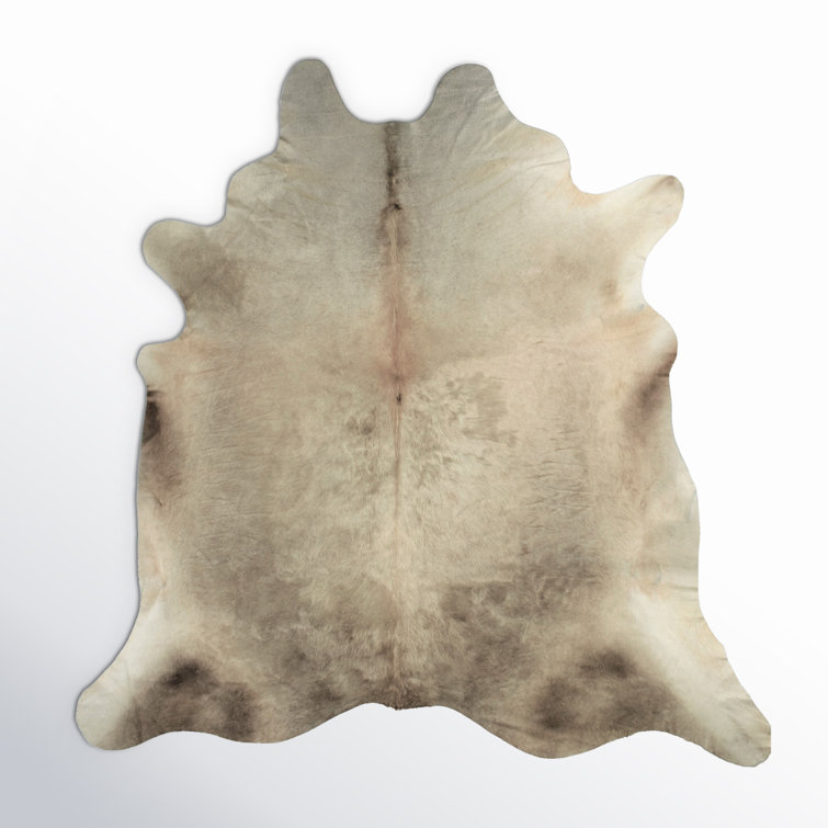 Charlize Handmade Cowhide Pearl/Beige Rug