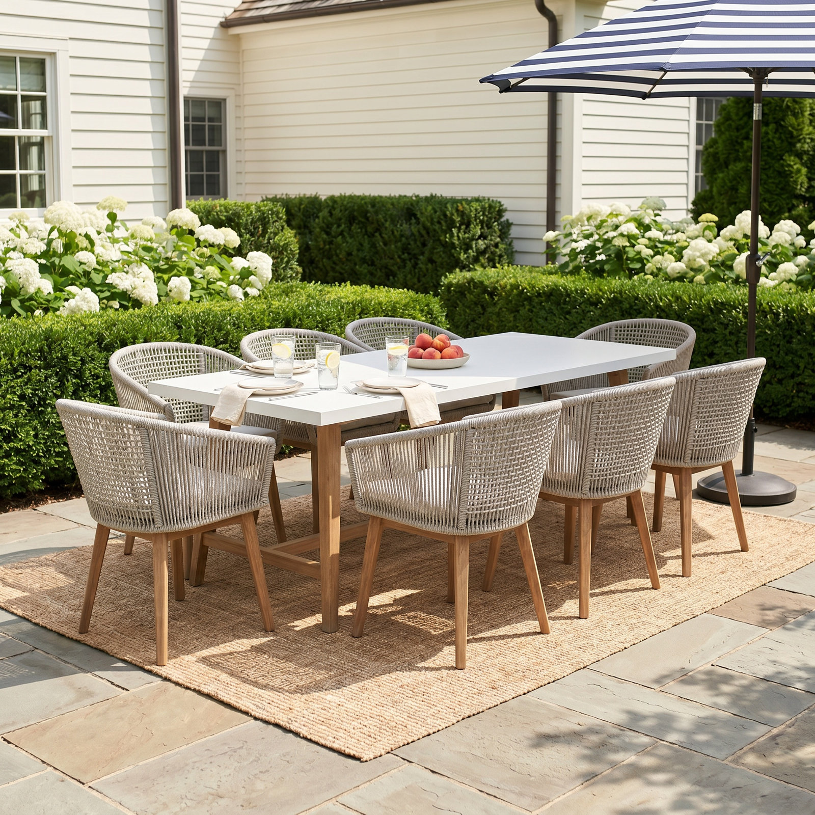 Boyd 72" Eucalyptus Patio Dining Set