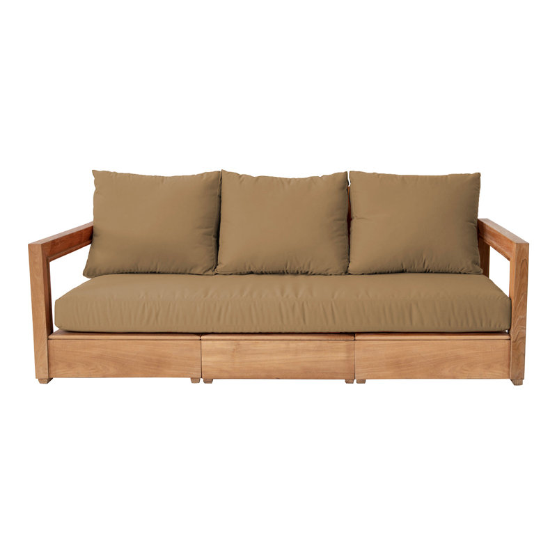Chatsworth Outdoor 3 - Seat Patio Sofa, Cocoa