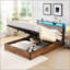 Base de lit avec rangement relevable