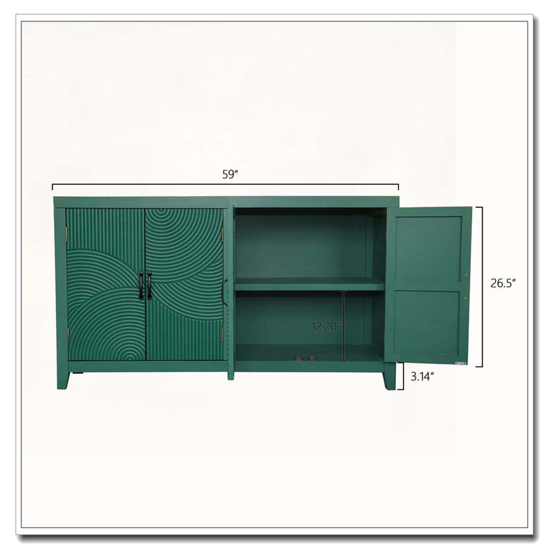Armoire média à quatre portes