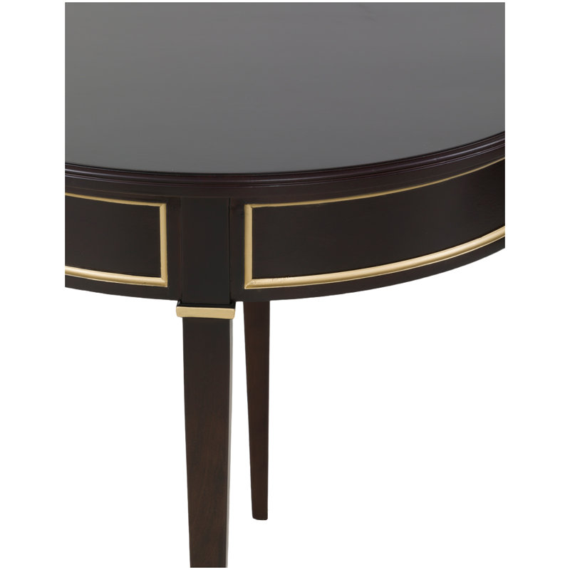 Linea Round End Table in Café Mocha, Café Mocha