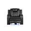 Fauteuil inclinable électrique en similicuir noir