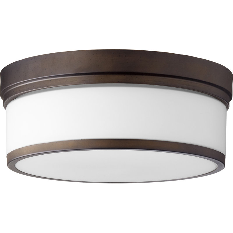 Plafonnier encastré 3 lumières 14 po Brylan, Bronze huilé