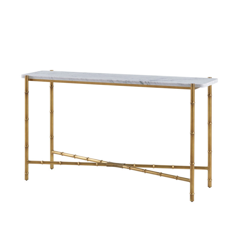 Kesden 60'' Marble Top Console Table