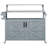 53.3" Outdoor Kitchen Island With Raised Shelf, Solid Wood Storage Cabinet With Stainless Steel Top, Outdoor Rolling Grill Cart With Internal Storage Rack, Adjustable Shelf, Spice Rack-836068162
