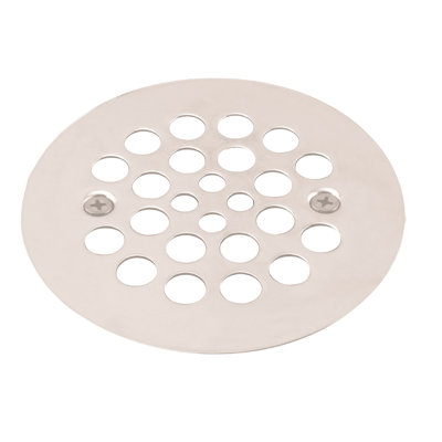 4-1/4" OD Brass Shower Strainer Grid Drain Cover