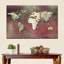 «Dreamers World Map», reproduction sur toile-92833399