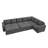 Caren L-shaped Sleeper Sectional Modular Sofa Bed With Storage Seat-115354126