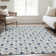 Premium Machine Washable Prisco Blue Rug