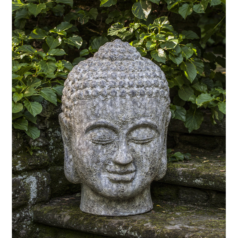 Angkor Buddha Statue, 29" H x 20" W x 20" D, Brown