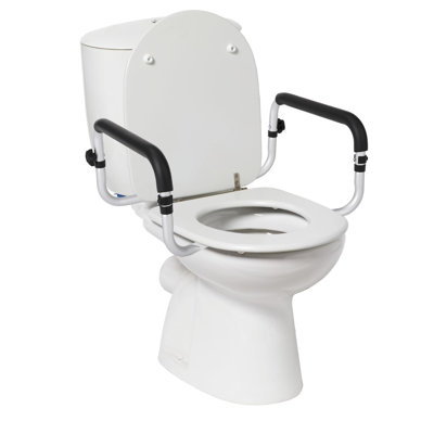 BirdRock Home Toilet Seat Safety Rail for Seniors, Handrail Support Safety Frame for Bathroom 