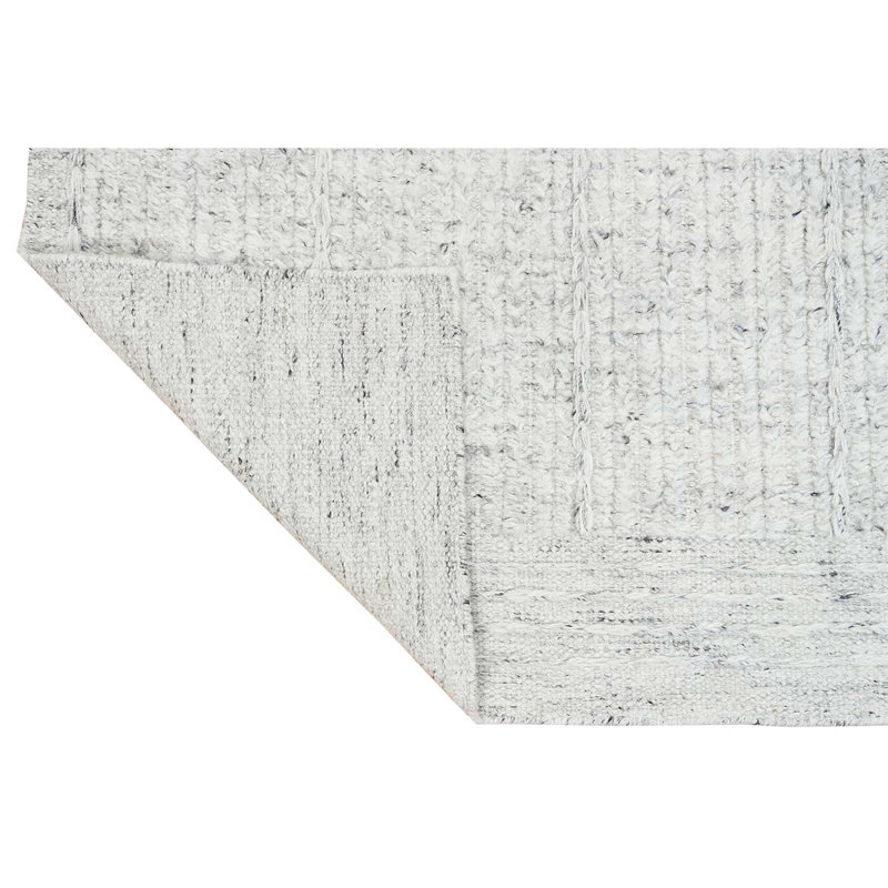 Wool Area Rug in Gray, Rectangle 12' x 15'