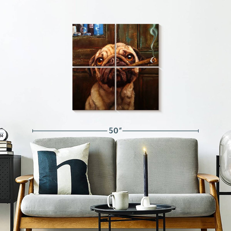 Ketti Uptown Pug, 26" H x 26" W