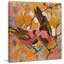 « gingko modern oiseaux » par evelia, reproduction d’art sur toile tendue-16029300