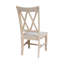 Chaise d'appoint en bois massif Maner