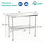 Table de travail commerciale en acier inoxydable de calibre 18 18 po x 24 po-125909313