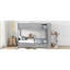Lit simple superposé simple avec 2 tiroirs et armoire en gris - Option de couchage polyvalente-170312855-170312854