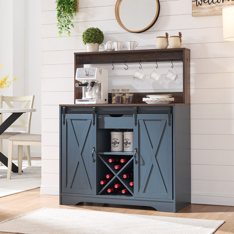 Buffet de cuisine 39,4 po Vehorn, Bleu