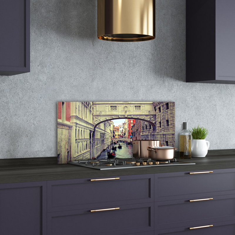Alekay Beige - Venice Italy - No Frame Print on Glass
