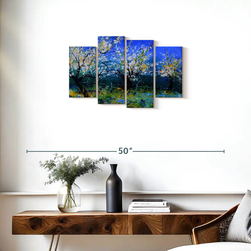 Apple Trees In Spring, 18" H x 30" W