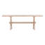 Anissa 84" Wide Reclaimed Pine Wood Console Table, Light Grey Wash