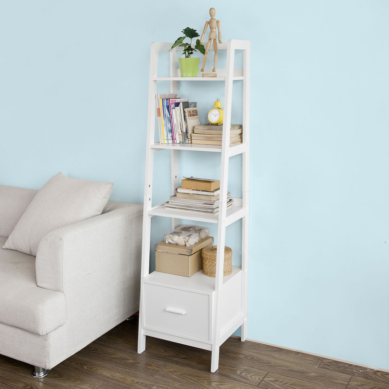 Jedidiah 160cm H Ladder Bookcase, 160cm H x 44cm W x 20cm D