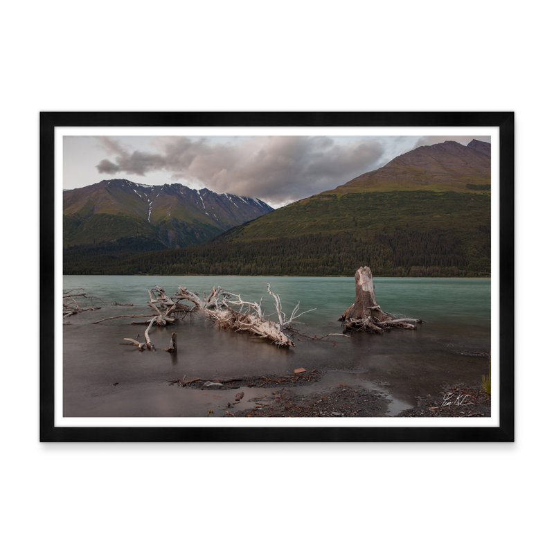 Bois flottant clair de lune II, Noir, H 29 po x l 42 po x P 1,5 po