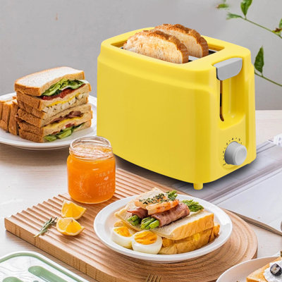 2 Slice Stainless Steel Toaster, LCD Display, Touch Button, 1.13" Wide Slot
